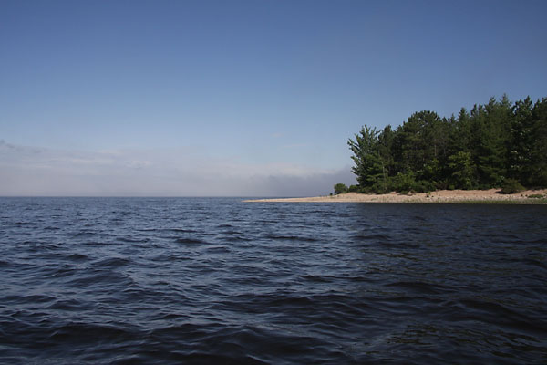 gravel beach at Presquisle on the Ottawa River near Point Alexander