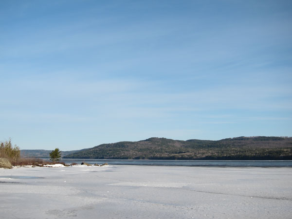 ice out on the Ottawa River at the pump house in Deep River