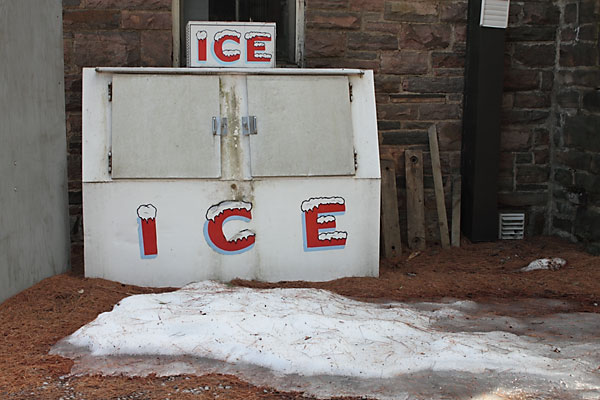 ice machine at Achray in Algonquin Park