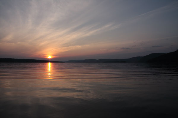 Sunset on Ottawa River near Point Alexander