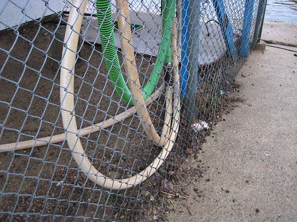 Hoses at the Deep River Pier