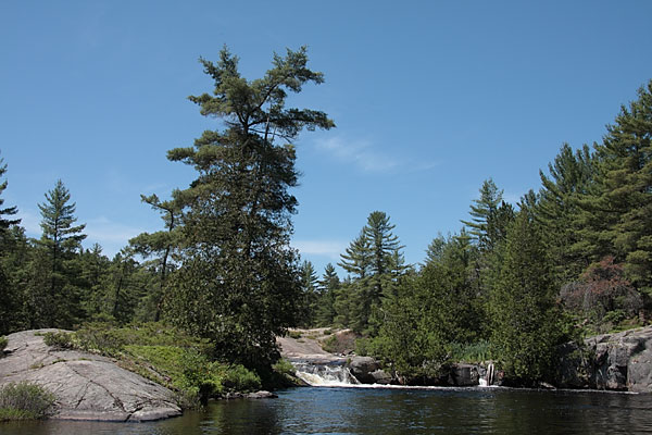 High Falls and the Water Slide near Achray in eastern Algonquin Park