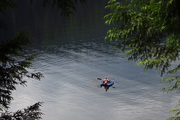 Fishing at Buntzen Lake in BC