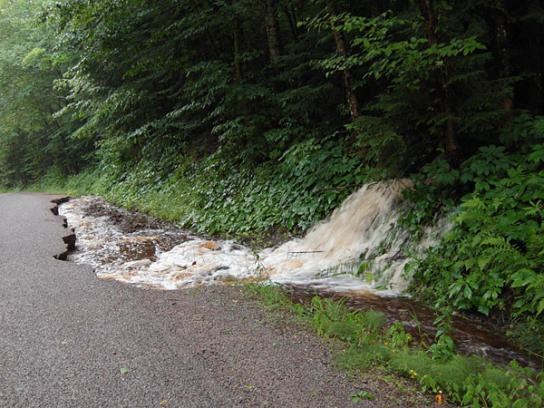 washout on Burkes Road Point Alexander
