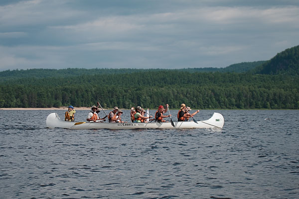 north canoe on the Ottawa River near Deep River