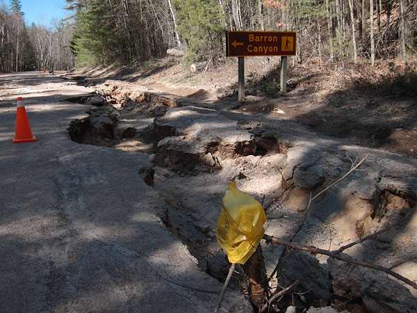 Achray Road in Algonquin Park