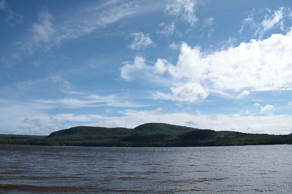 Mount Martin as seen from downriver on the Ottawa River