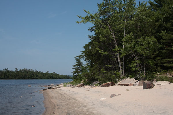 Beach at Upper Presquisle on the Ottawa River near Point Alexander