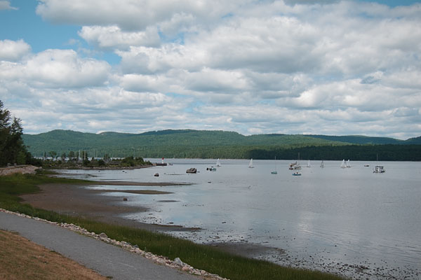 low water at Deep River Waterfront