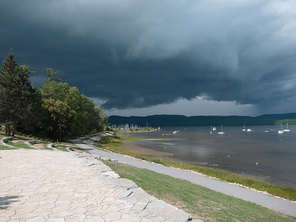 squall over the Deep River Pier