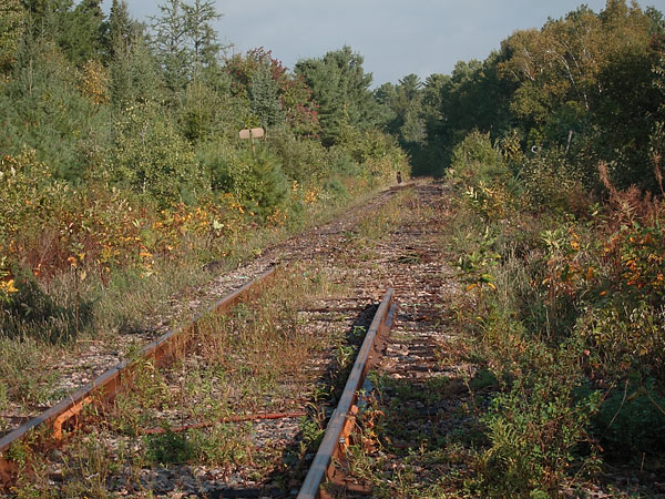 rail track removal near Chalk River