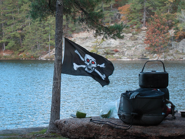 pirates lair on Opalescent Lake in Algonquin Park