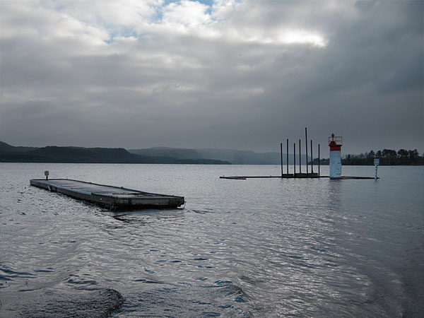 squall over the Deep River Pier