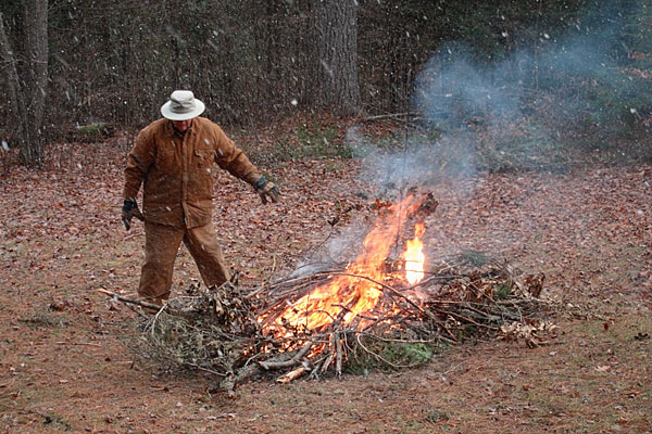 burning season in Laurentian Hills