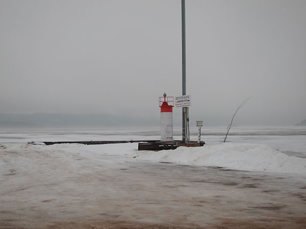 January thaw at the Deep River Pier