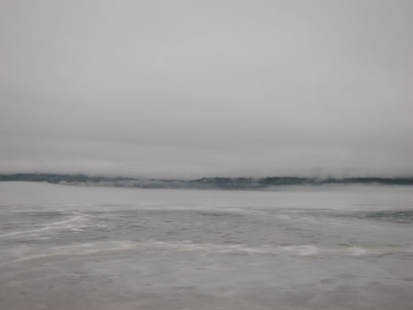 January thaw over the Ottawa River at Deep River