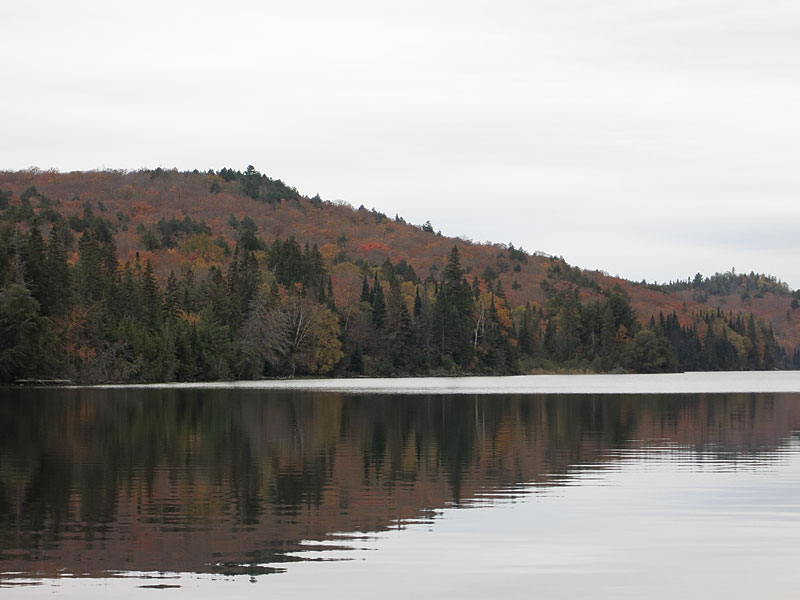 Lake of Two Rivers in Algonquin park in fall