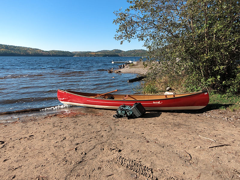 our new Swift Prospector on its maiden voyage on Grand Lake in Algonquin Park