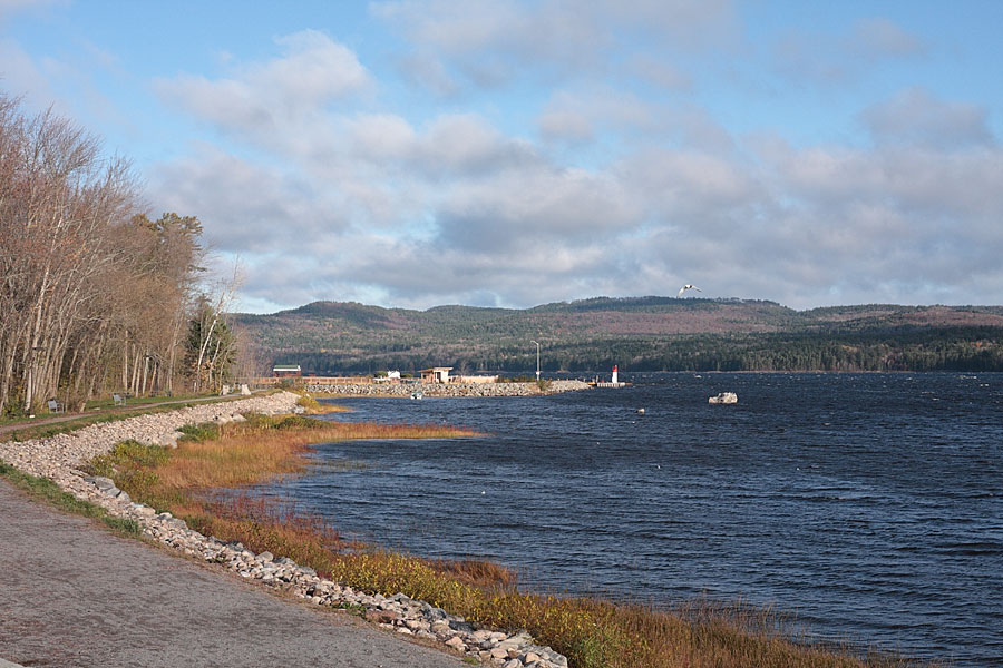windy fall day on the Ottawa River at Deep River