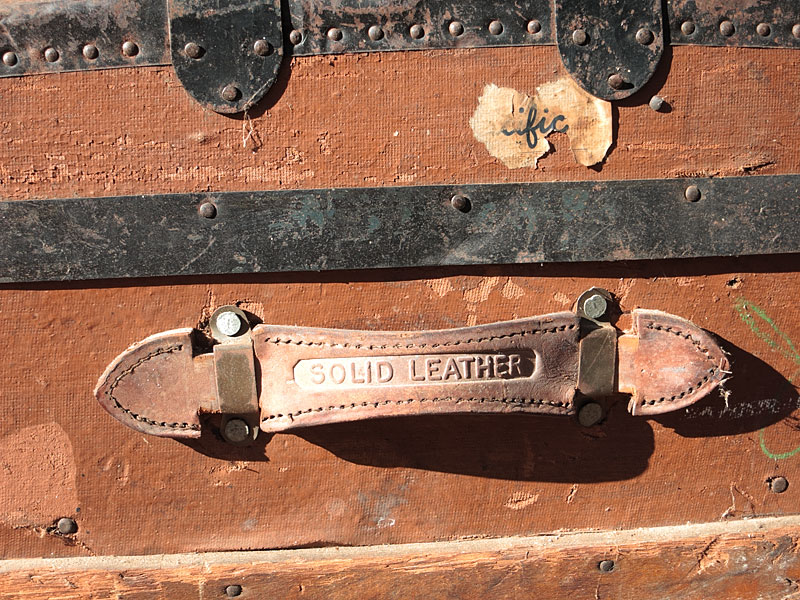 Solid Leather handle