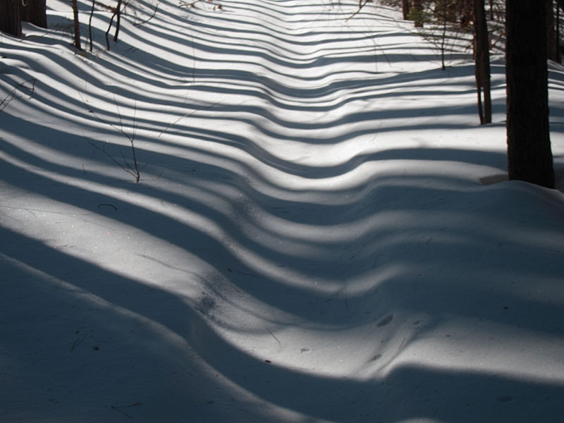snow shadows  stripes