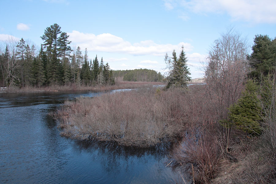 Chalk River from the railway bridge