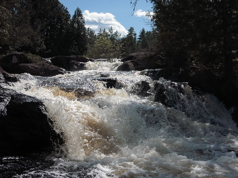 High Falls Carcajou Falls at the head of Carcajou Bay on Grand Lake in Algonquin Park