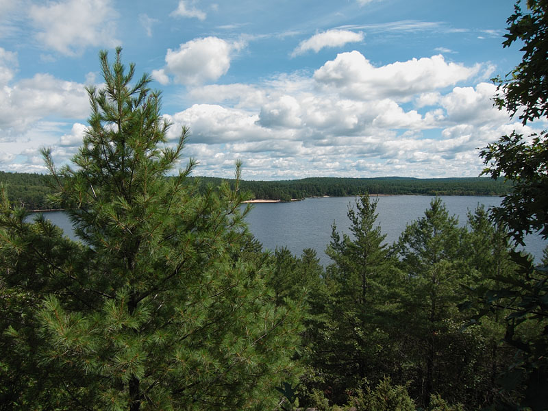Climbing the big hill across from Achray on Grand Lake in Algonquin Park