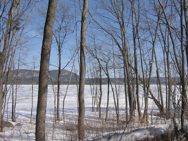 Mount Martin on the Quebec shore of the Ottawa River as seen from Deep River