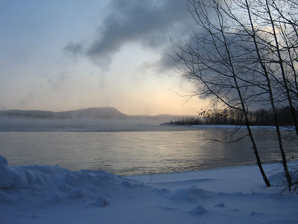 sunrise over Mount Martin