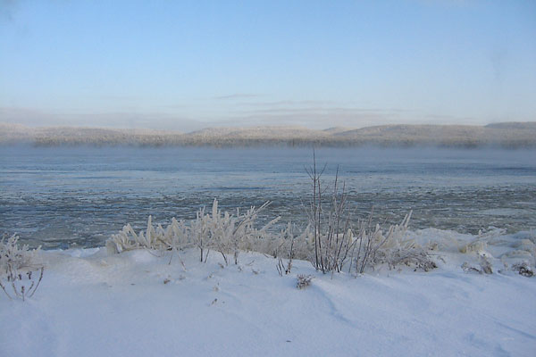 freeze up at the Deep River Pier