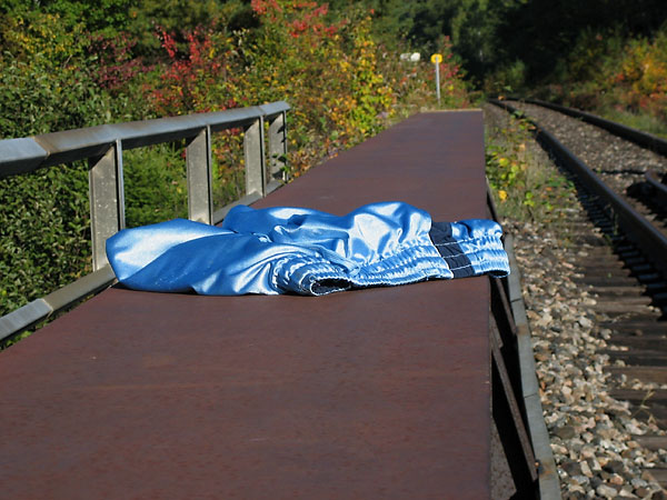 Shorts on Railway bridge across the Chalk River near Hwy 17