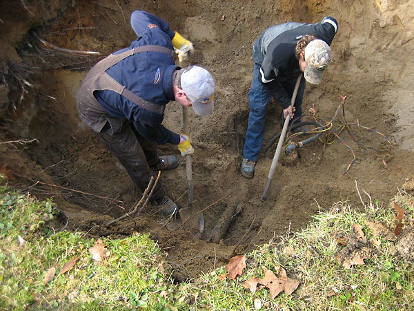 deep well maintenance to replace pump and install pitless adapter